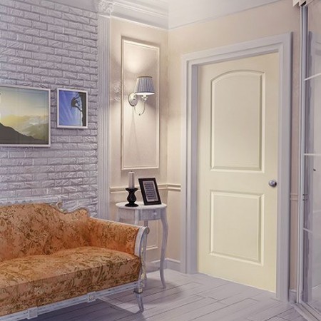 Door Contemporary Masonite 2 Panel Roman Beige