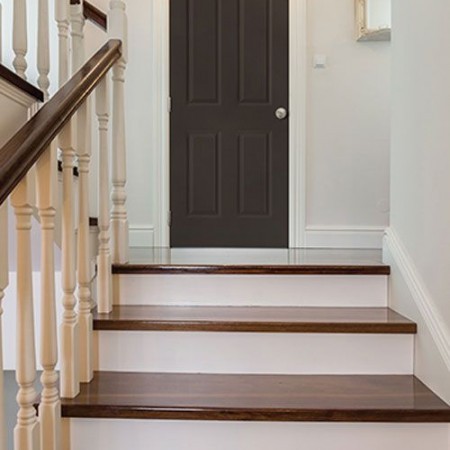 Doors Contemporary Masonite 4 Panel Brown