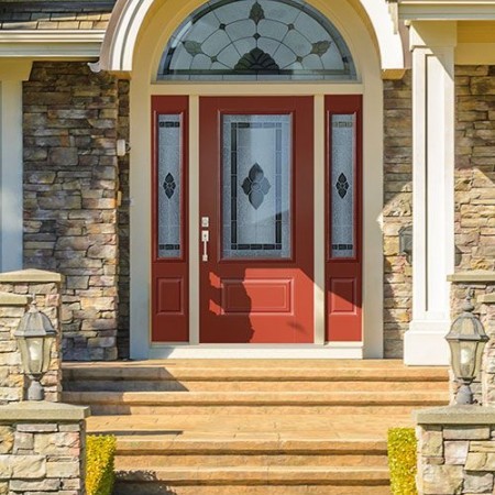 Doors Contemporary Belleville Red