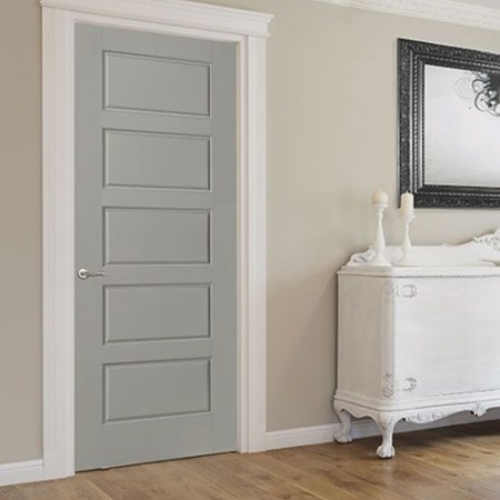 Door Contemporary Masonite Riverside Gray