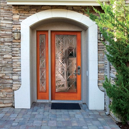 Doors Contemporary Simpson Single Decorative Red